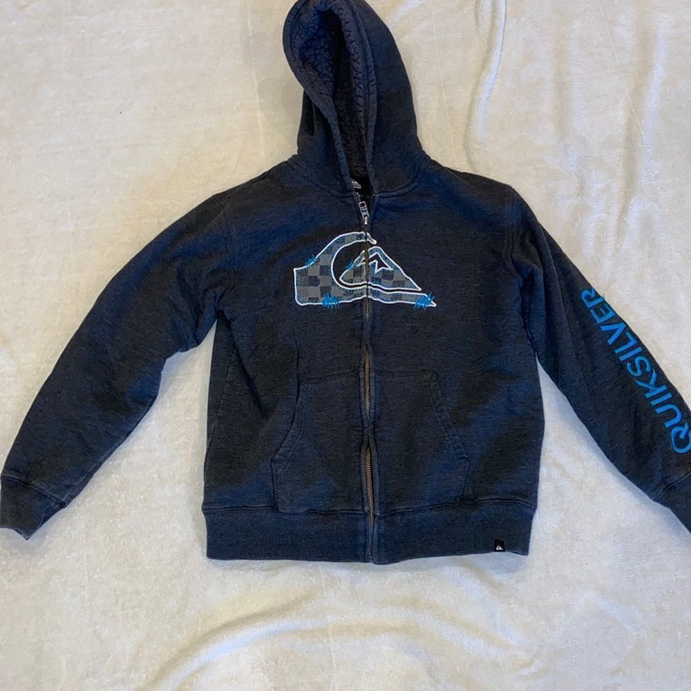Quicksilver Sherpa lined Jacket Sz 10 /12‎ - Picture 2 of 5